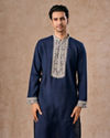 Exquisite Dark Blue Kurta Churidar
